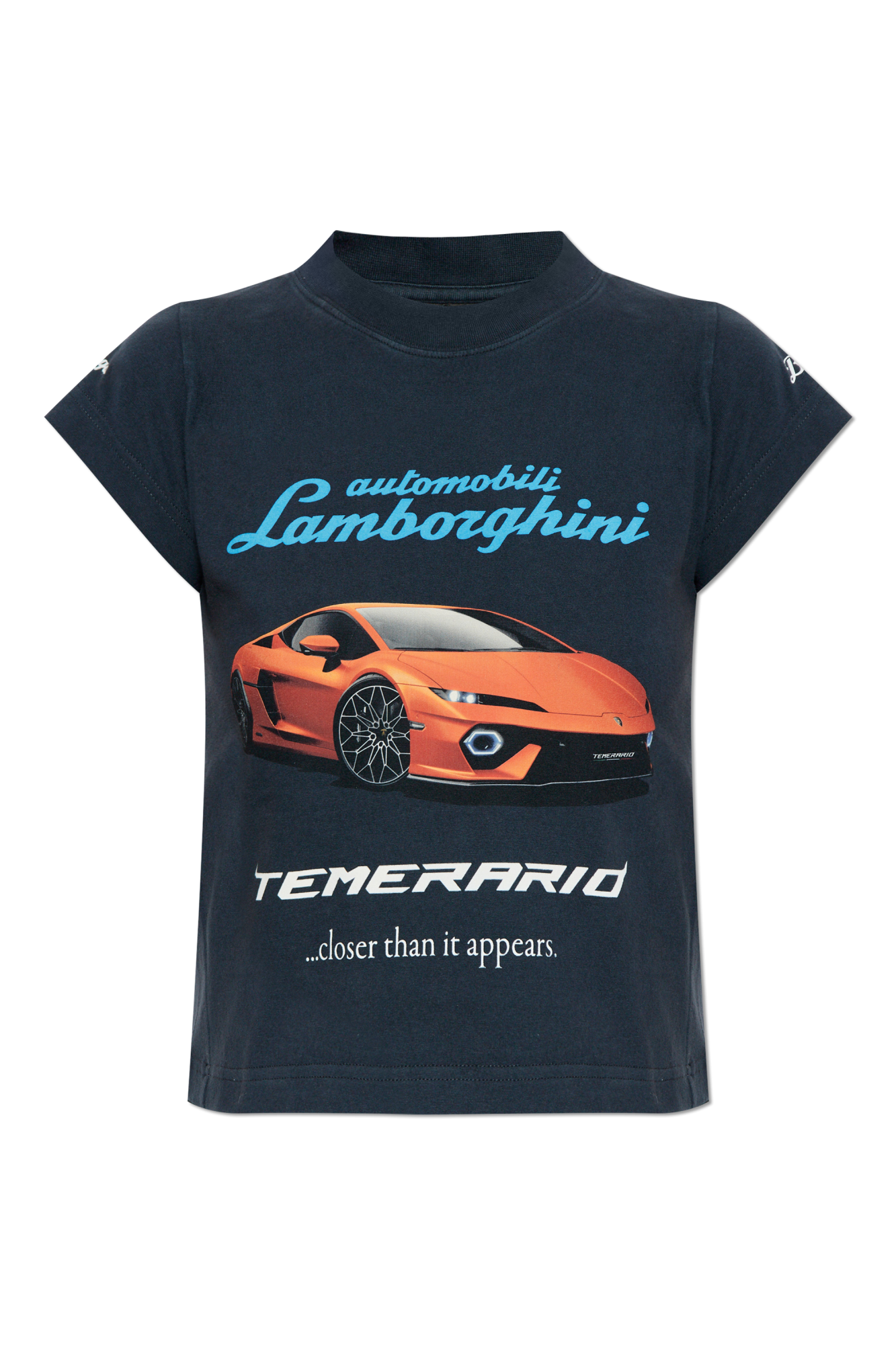 関税込み【BALENCIAGA】AUTOMOBILI LAMBORGHINI Tシャツ Balenciaga Men's Balenciaga x Automobili Lamborghini Retro T